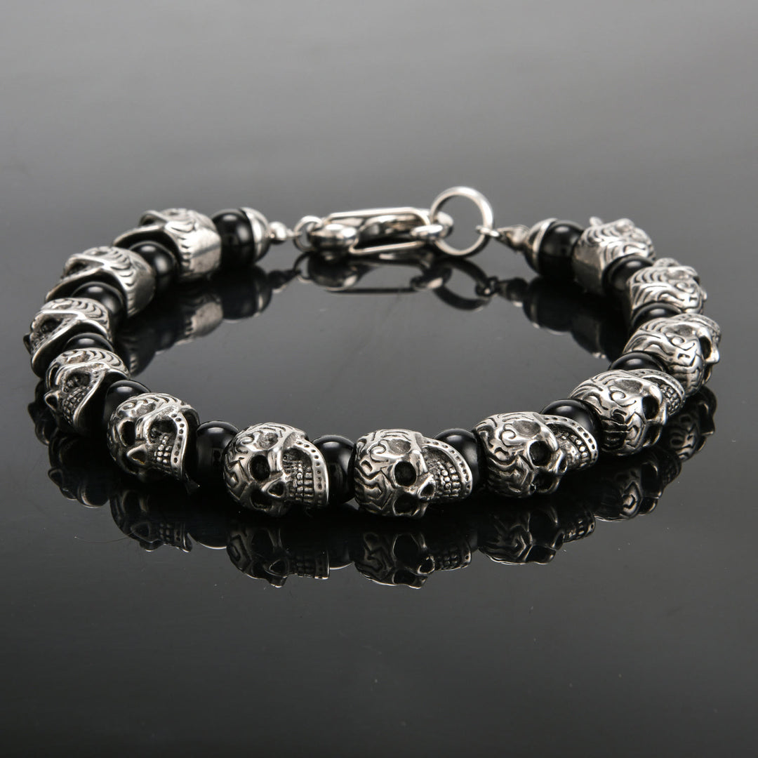 Olivenorma Natural Tiger Eye Handmade Stainless Steel Bracelet