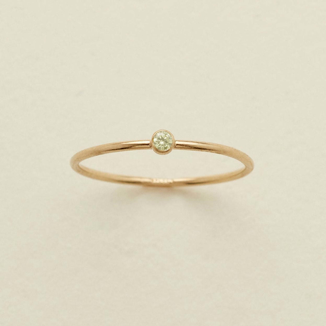 Olivenorma Birthstone 12 Month Birth Slim Ring