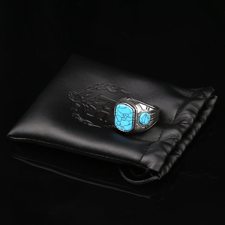 Olivenorma Turquoise Mens Ring