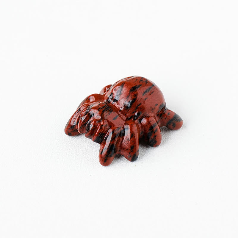 Olivenorma Natural Crystal Spider Carving Gemstone Decoration - Mahogany Obsidian - image 25