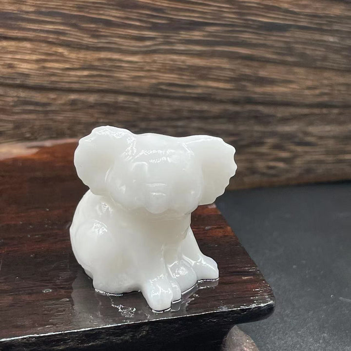 Olivenorma 1.2 Inches Carved Cute Koala Figurine Gemstone Decoration