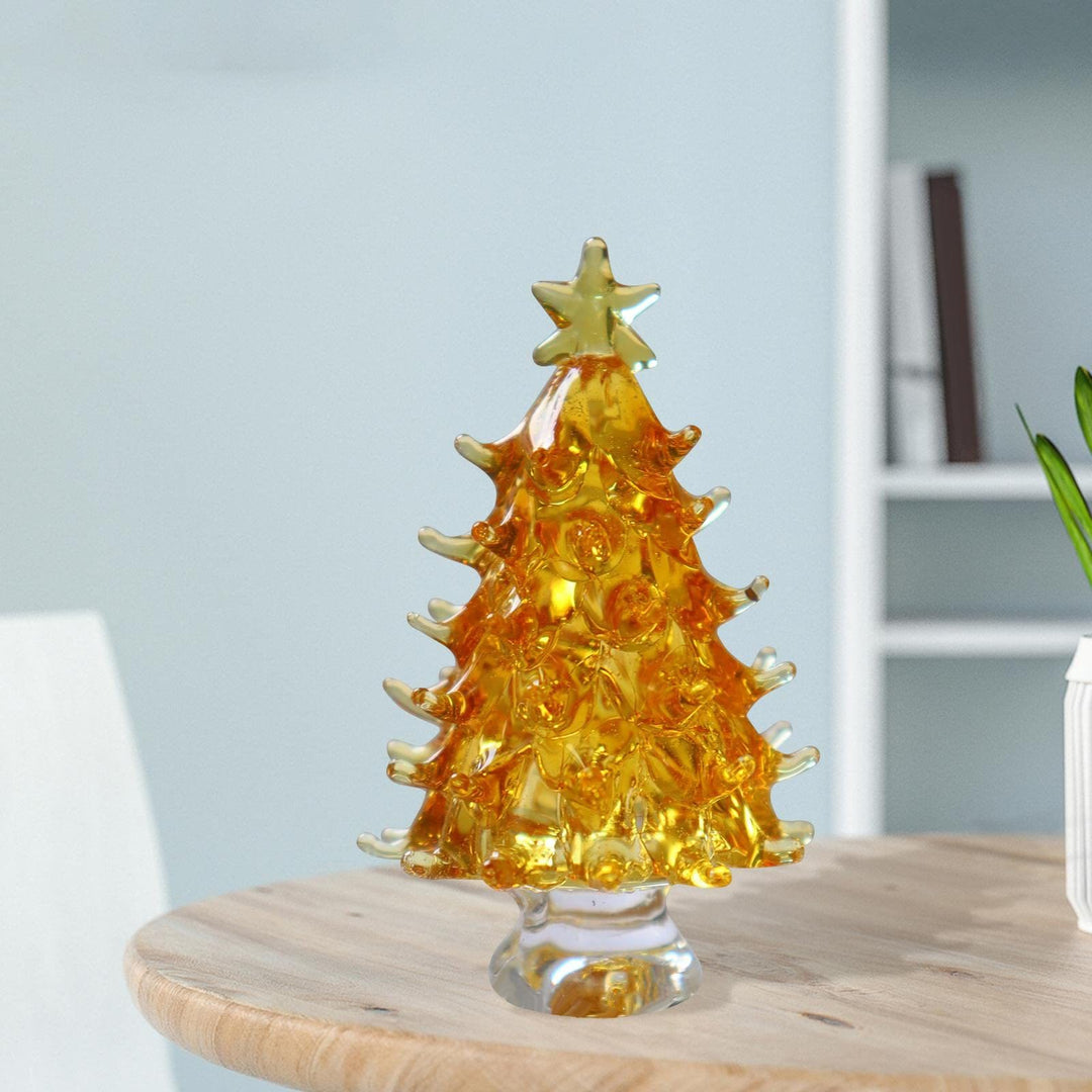 Olivenorma Crystal Glass Christmas Tree Home Gemstone Decoration