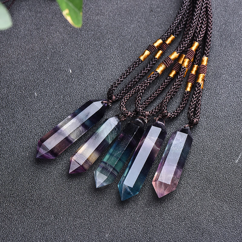 Olivenorma Natural Crystal Amethyst Healing Necklace