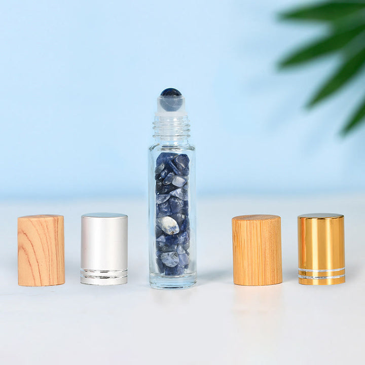 Olivenorma Crystal Roll-On Essential Oil Bottle Gemstone Decoration