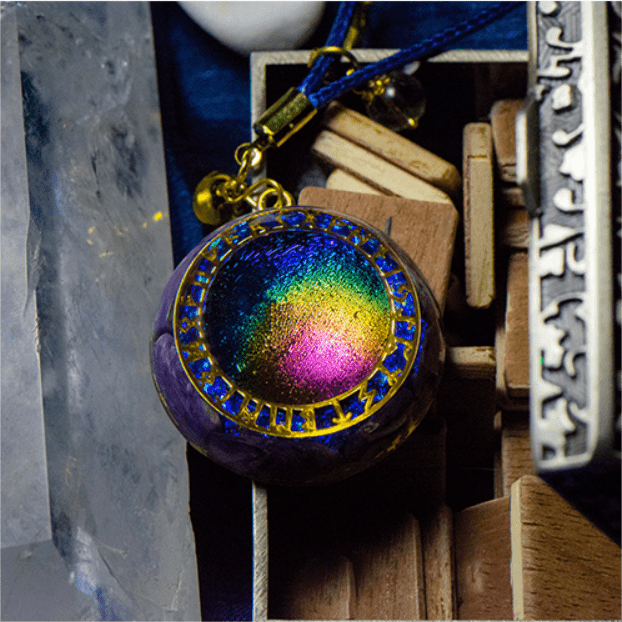 Olivenorma Chrono Ring Rainbow Tourmaline Star Pendant Orgone Necklace