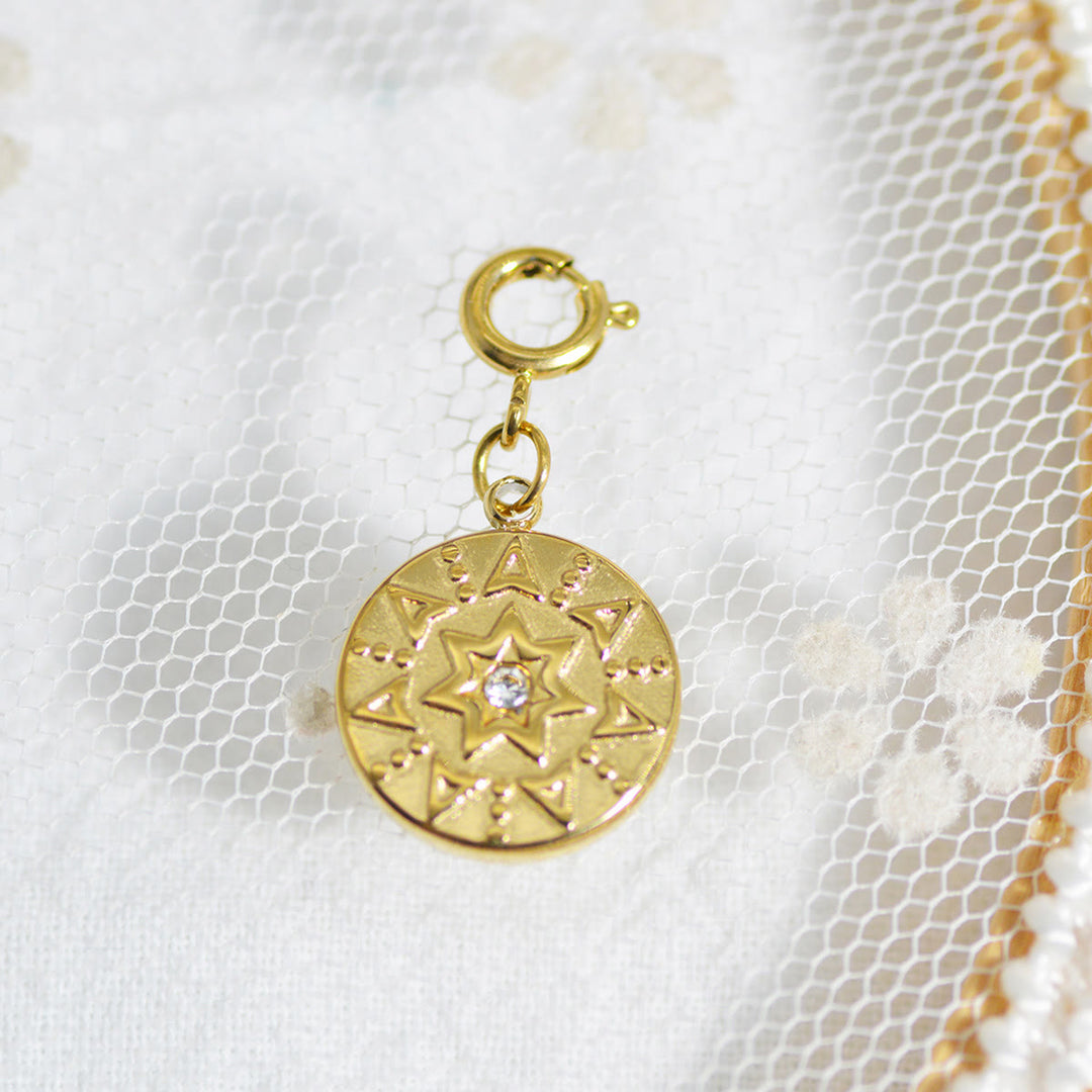 Olivenorma Geometric Round Or Water Drop Crystal Gold Pendant Necklace - Round & White Zircon #3 - Necklace #4 - image 28