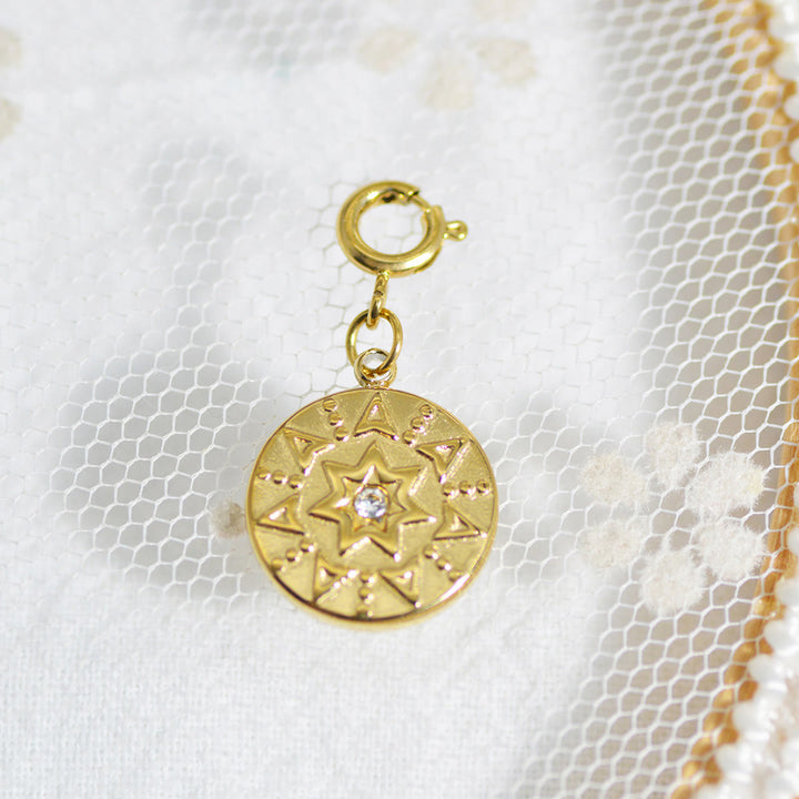 Olivenorma Geometric Round Or Water Drop Crystal Gold Pendant Necklace - Round & White Zircon #3 - Necklace #4 - image 28