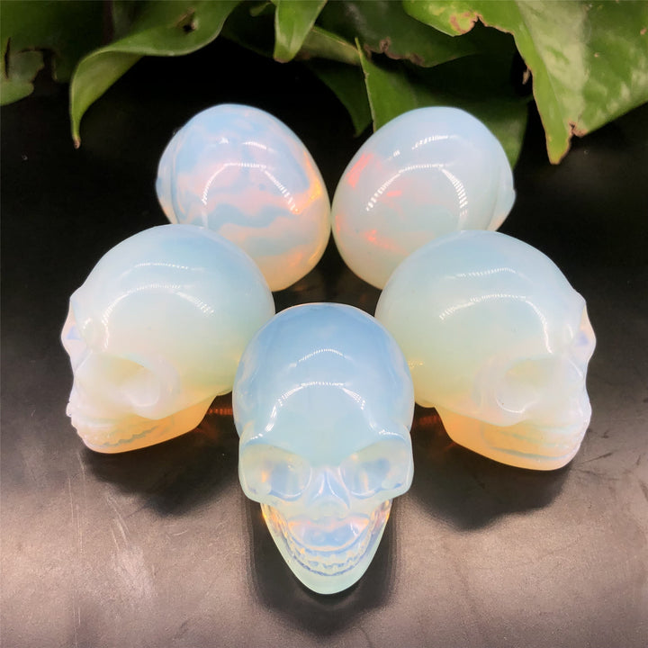 Olivenorma Opalite Crystal Skull Decoration