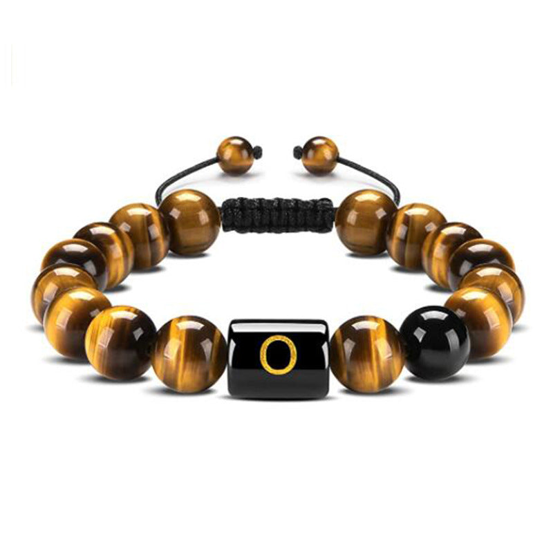 Tiger Eye Letter Protection Bracelet