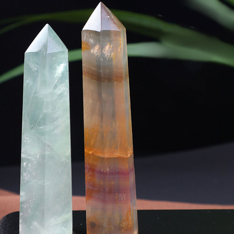 Fluorite Natural Crustal Reki Crystal Wands