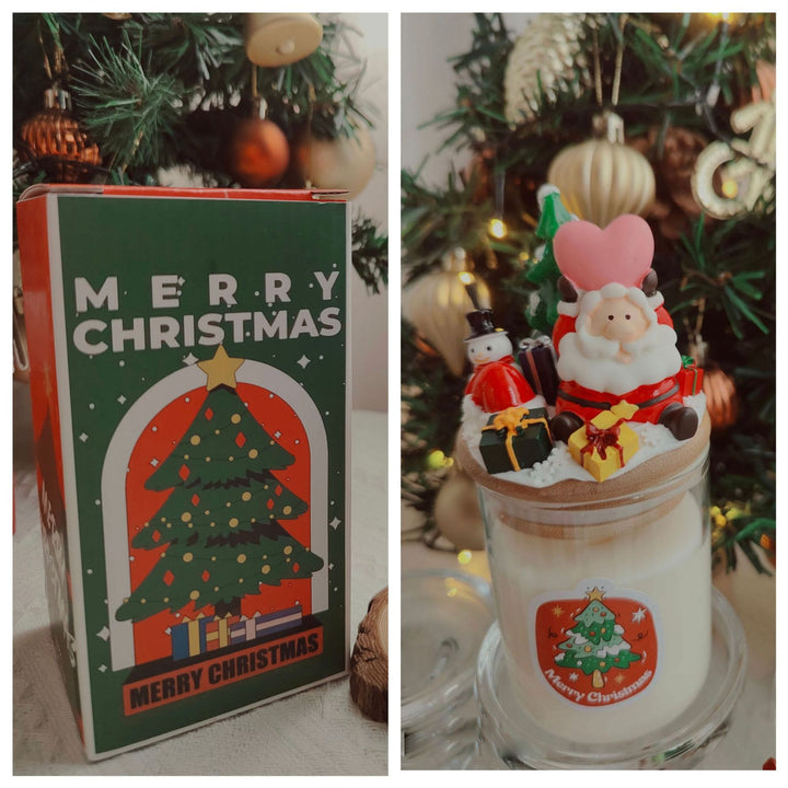 Olivenorma Christmas Santa Decor Candle