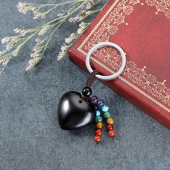Olivenorma Natural Crystal Heart Keychain - image 16
