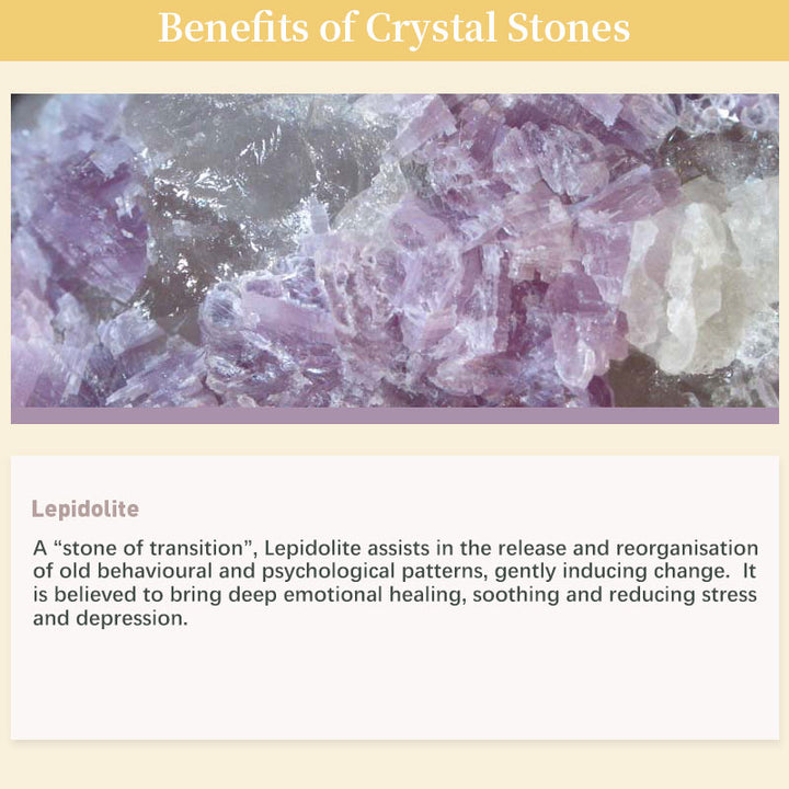 Lover Stone - Lepidolite Healing Gemstone Bracelet