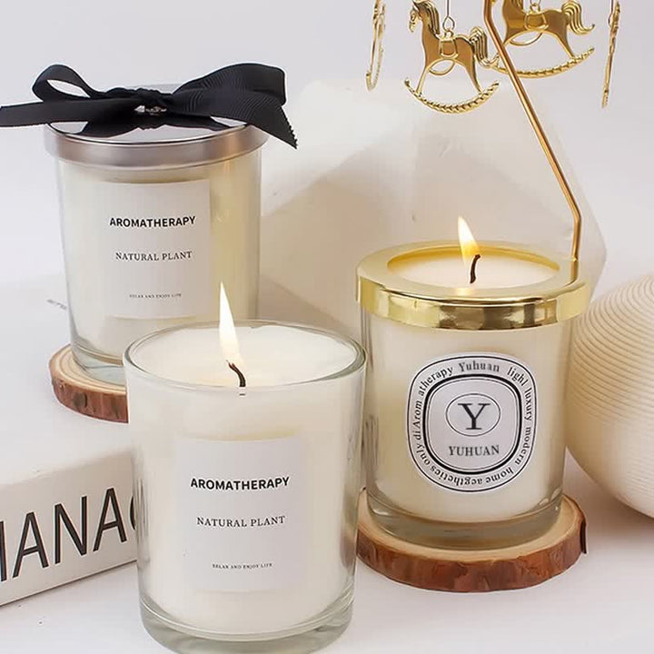 (Clearance 30% OFF / CODE: OFF30) - Olivenorma Romantic Real Flower Aromatherapy Candle