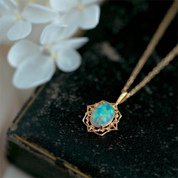 Olivenorma Vintage Style Copper Lace Adjustable Necklace