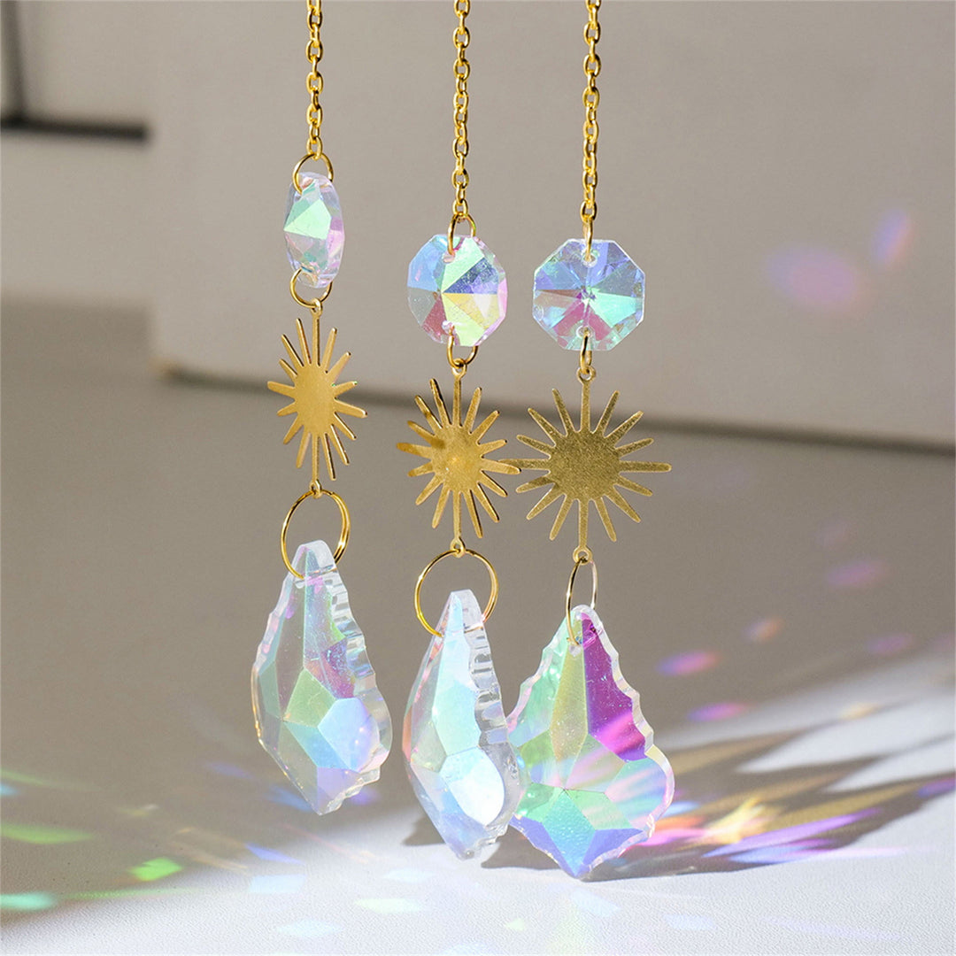 Olivenorma Natural Crystal Cloud Suncatcher Wind Chime