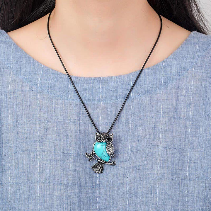 SPIRITUAL ENERGY - Owl Gemstone Necklace with Bracelet Gift Set - image 53