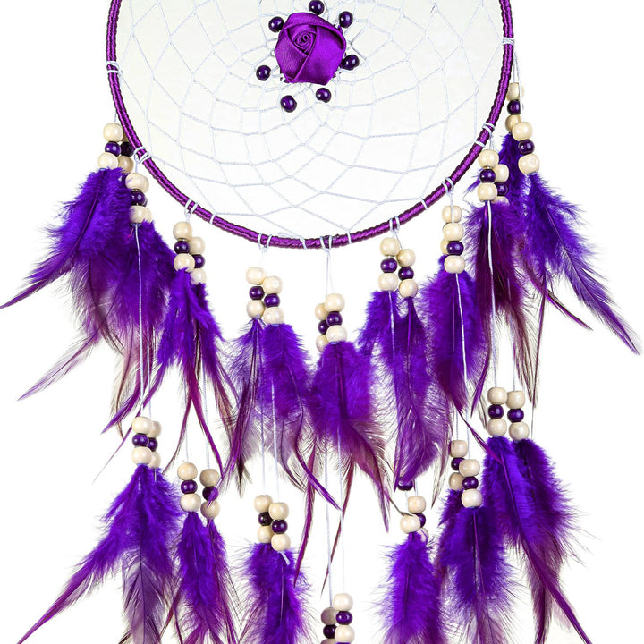 Olivenorma Large Purple Creative Style Rose Dream Catcher