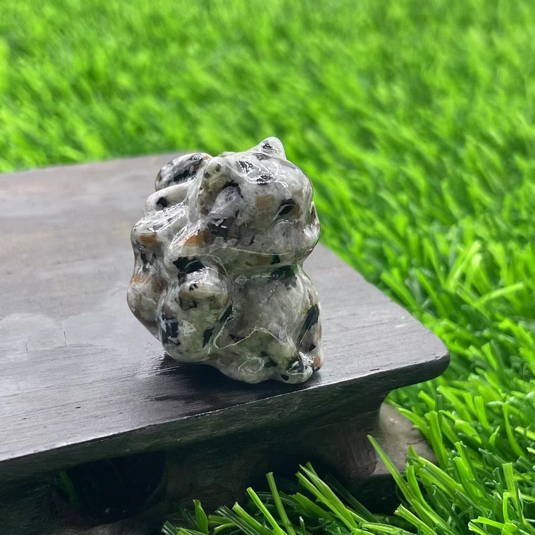 Olivenorma Natural Stone 3cm Nine Tailed Fox Gemstone Decoration - image 27