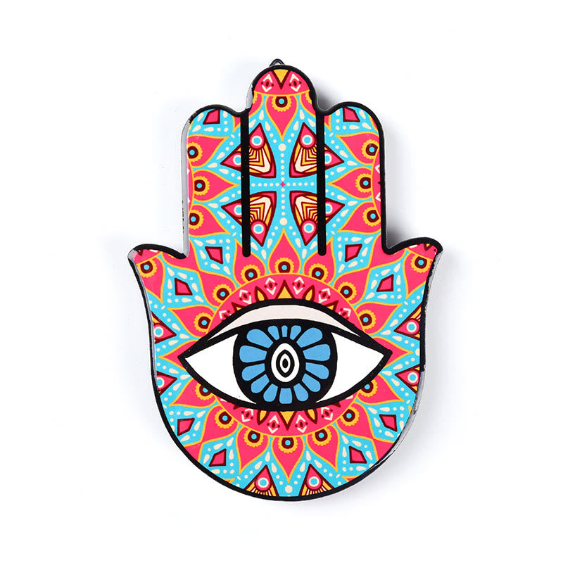 Olivenorma Hamsa Evil Eye Jewelry Tray Plate Coaster