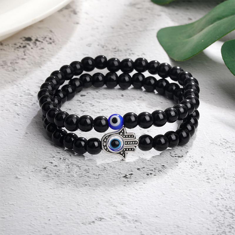 (Clearance 30% OFF / CODE: OFF30) -  Olivenorma Evil Eye With Hamsa Protection Bracelet