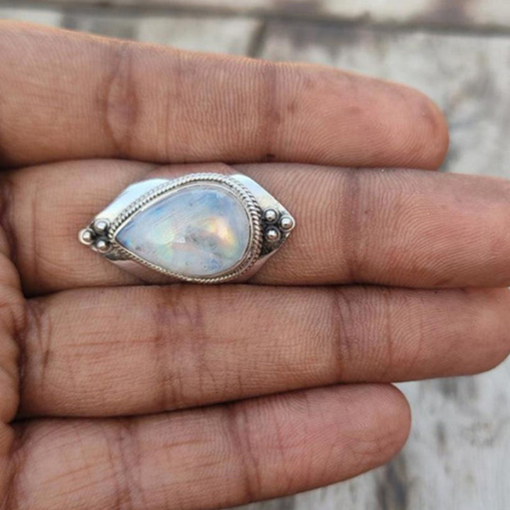 Olivenorma Moonstone Retro Ring