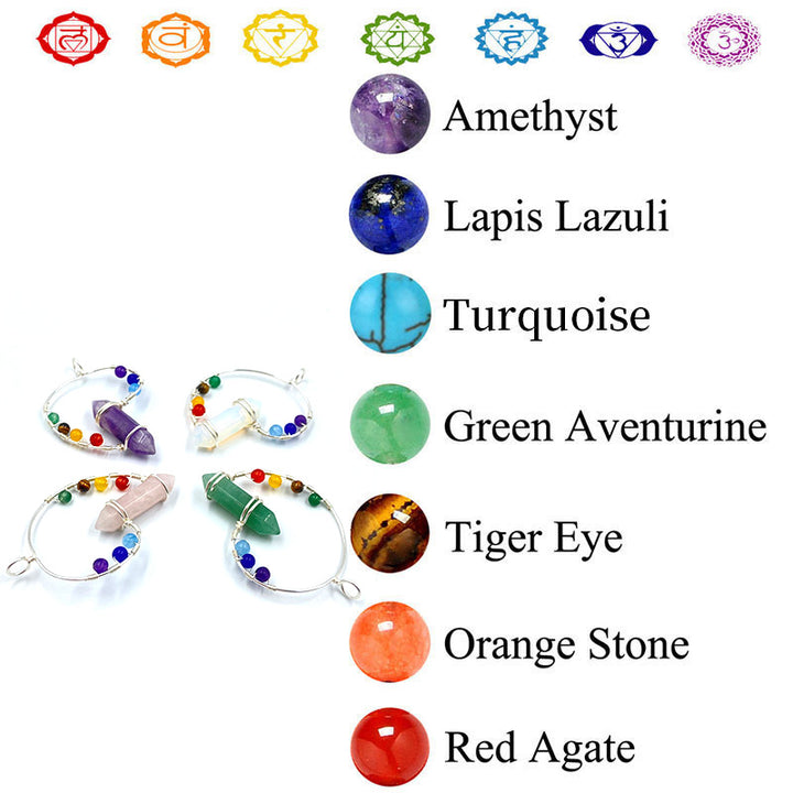 Olivenorma Chakra Orgone Color Swirl Necklace