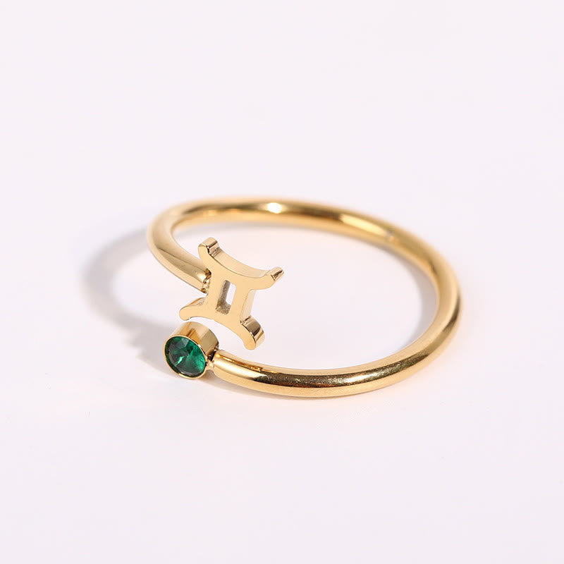 Olivenorma Zodiac Birthstone Ring