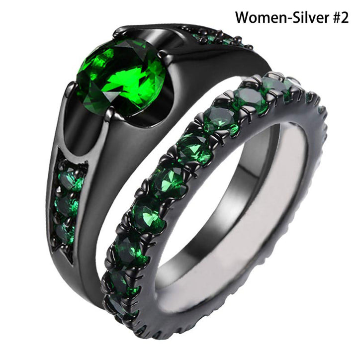 FREE Today: For Noble Love Couple Rings - Women-Green#2 - 11 - image 29