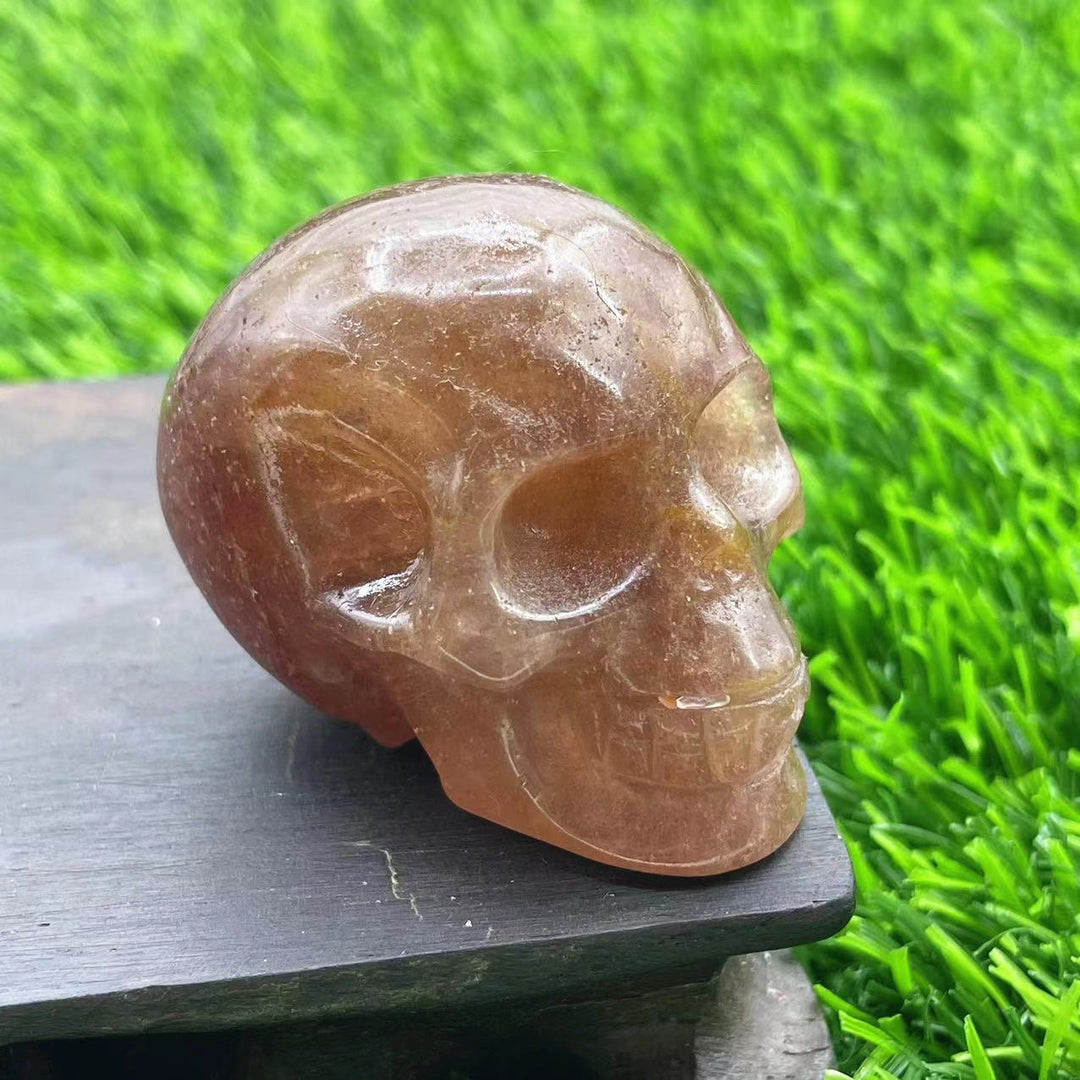 Olivenorma 5cm Carved Natural Crystal Skull Gemstone Decoration - image 31