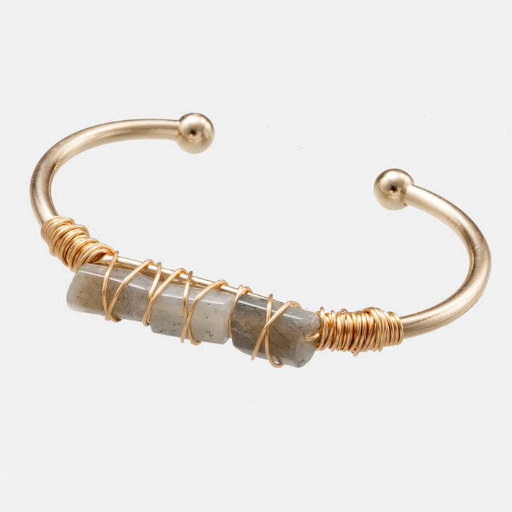 Olivenorma Delicate Citrine Golden Wire Gemstone Bracelet