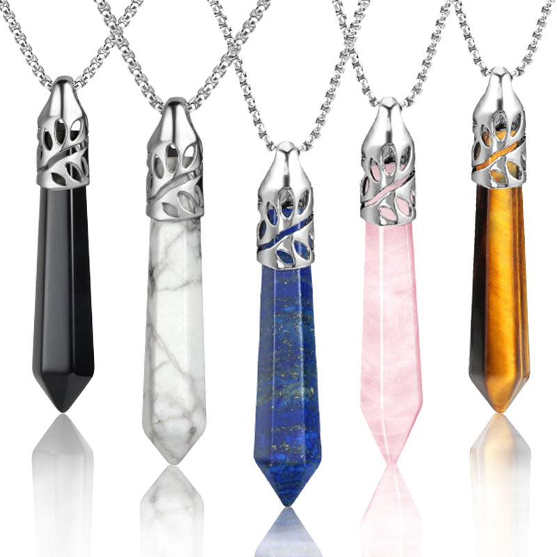 Crrystal Bullet Protection Gemstone Necklace