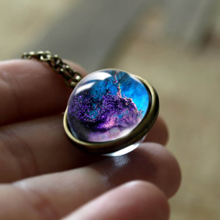 Olivenorma Vast Universe Galaxy Necklace - Water Planet - image 7