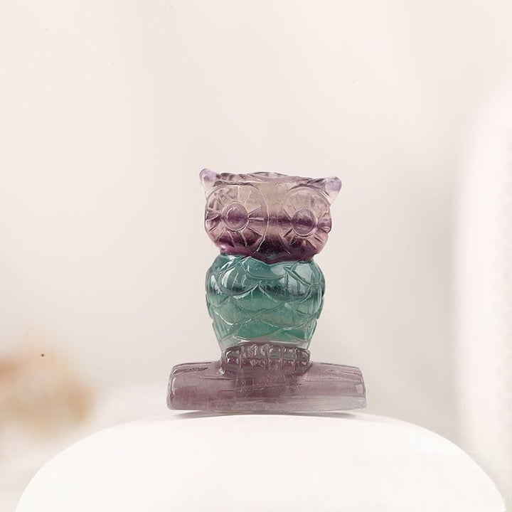 Olivenorma Fluorite Candy Color Owl Ornament