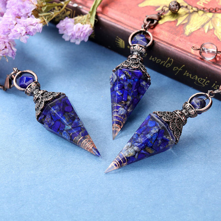 Lapis Lazuli Silver Purification Pendulum