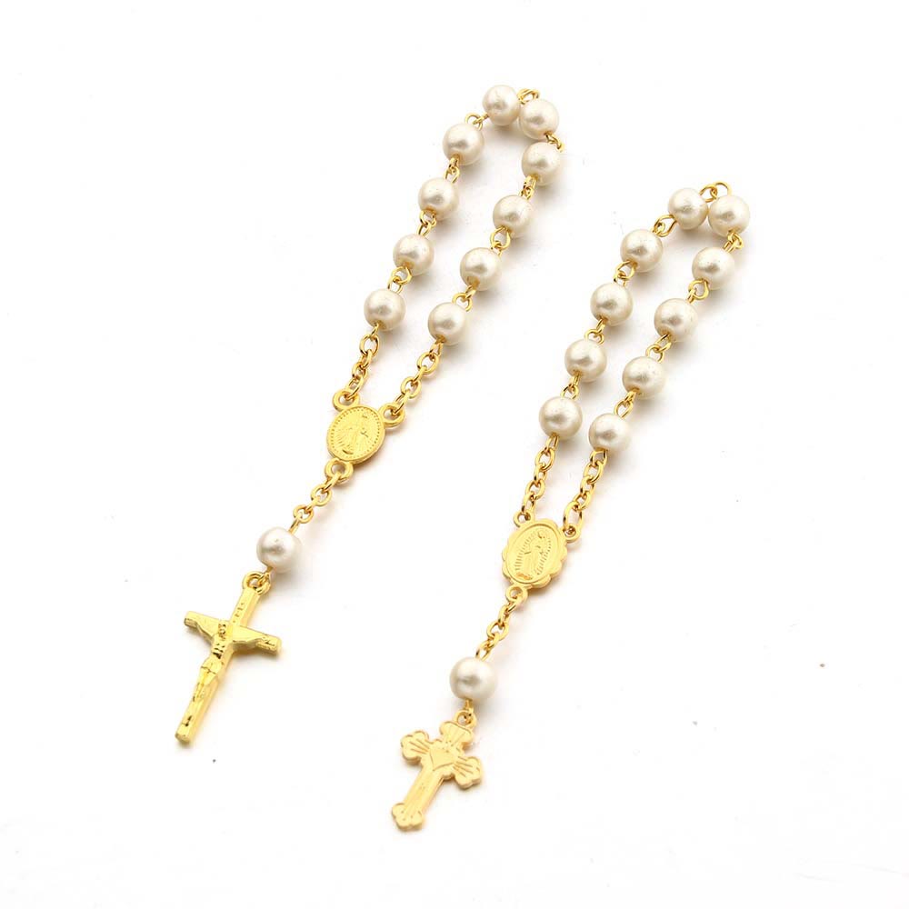 Olivenorma Pearl Heart Cross Bracelet