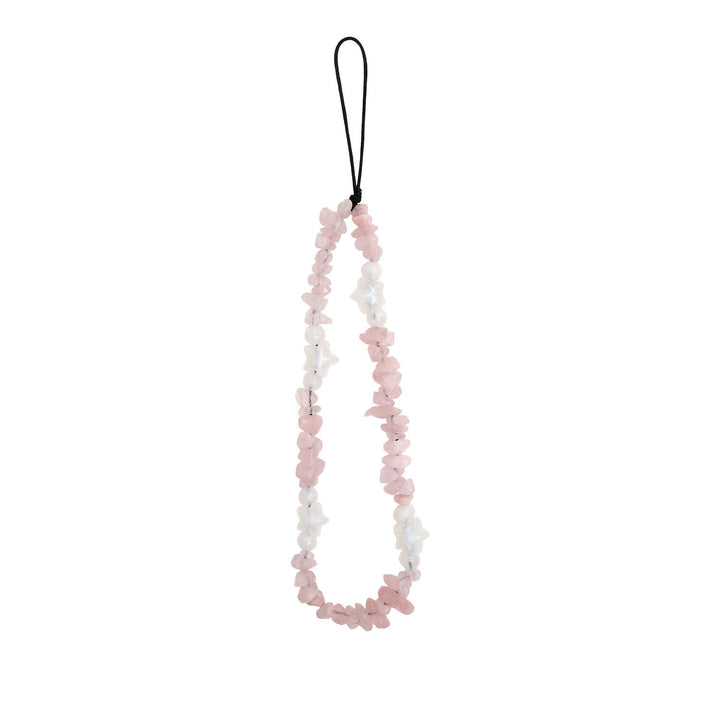Olivenorma Handmade Crushed Stone Pearl Pentagram Beading Phone Strap