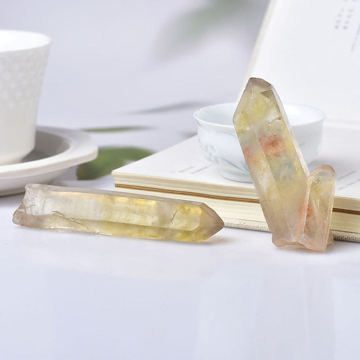 Olivenorma Citrine Rough Stone Crystal Wands