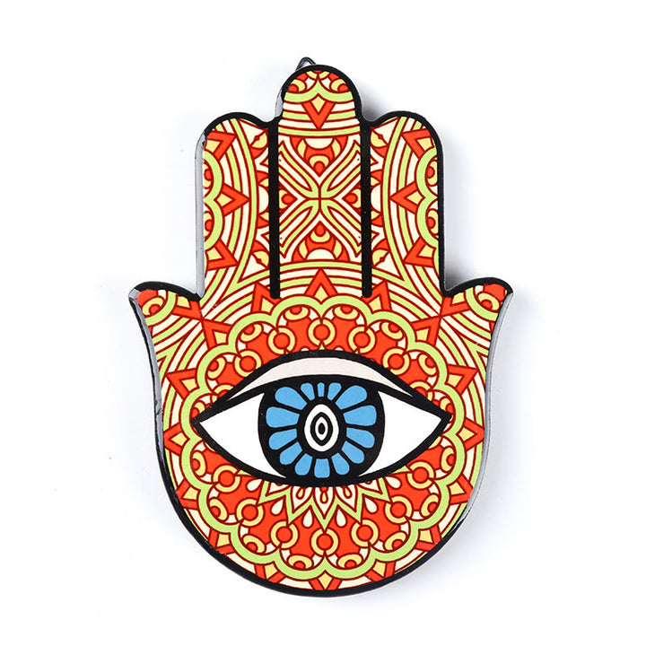 Olivenorma Hamsa Evil Eye Jewelry Tray Plate Coaster