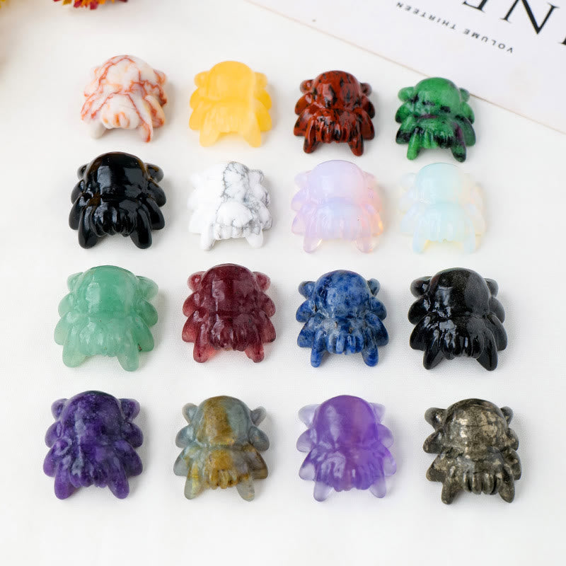Olivenorma Natural Crystal Spider Carving Gemstone Decoration - image 37