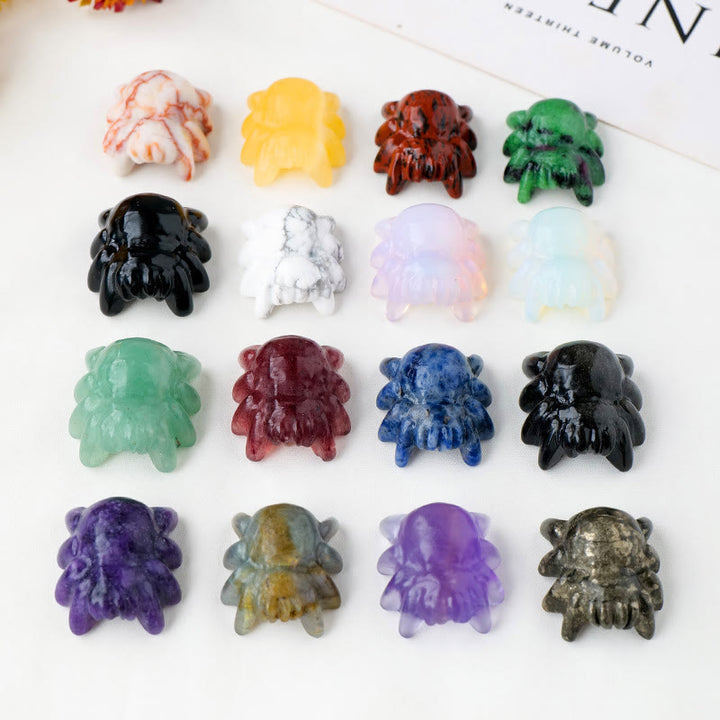 Olivenorma Natural Crystal Spider Carving Gemstone Decoration - image 37