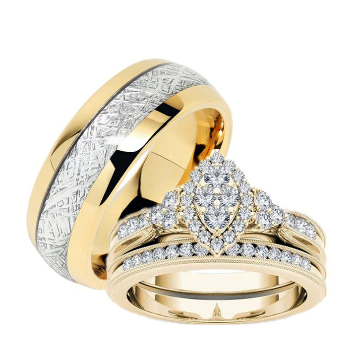 (Clearance 30% OFF / CODE: OFF30) Olivenorma For Noble Love Couple Rings