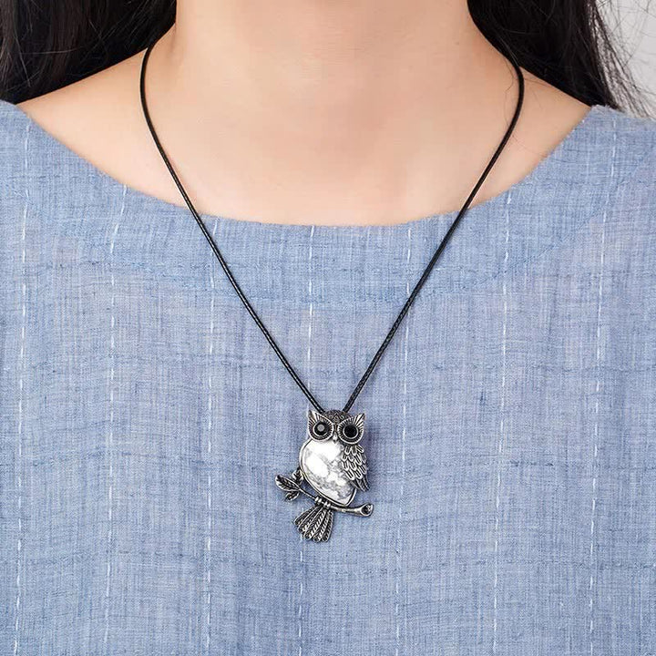 SPIRITUAL ENERGY - Owl Gemstone Necklace with Bracelet Gift Set - image 19