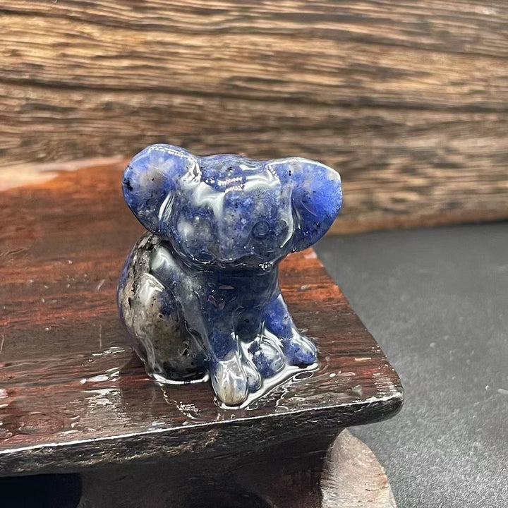 Olivenorma 1.2 Inches Carved Cute Koala Figurine Gemstone Decoration