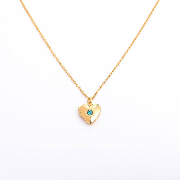 Olivenorma "Shine in My Heart"-Birthstone Heart Album Gift Card  Necklace - image 23