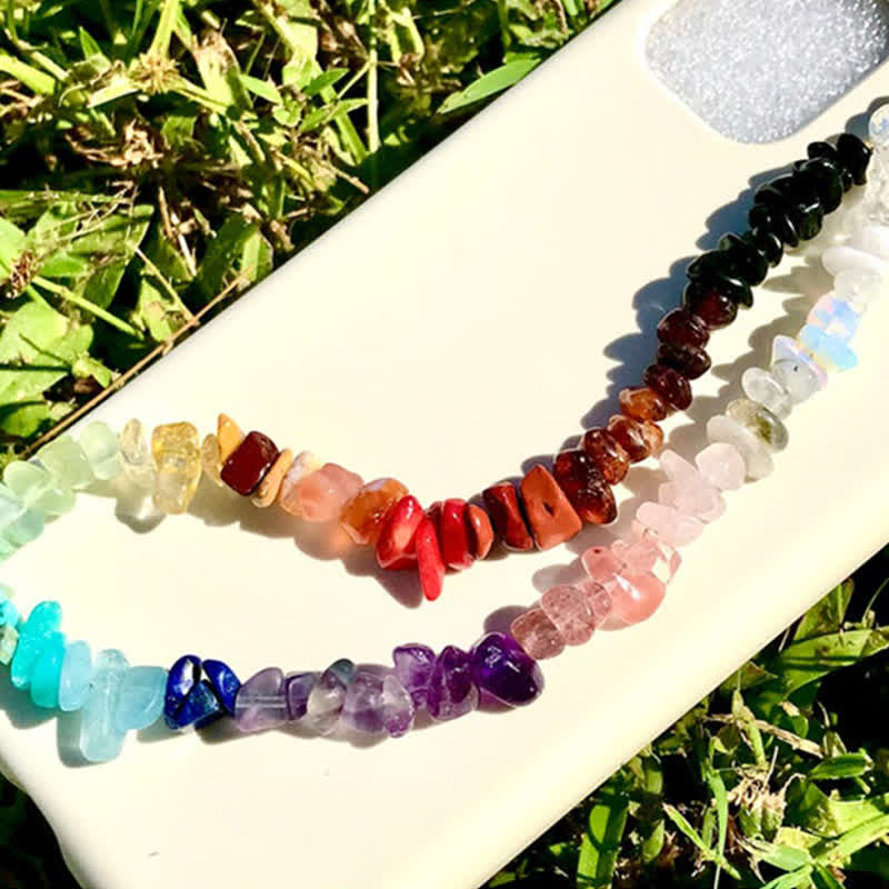 Olivenorma Natural Crystal Bead Protection Phone Strap - image 0