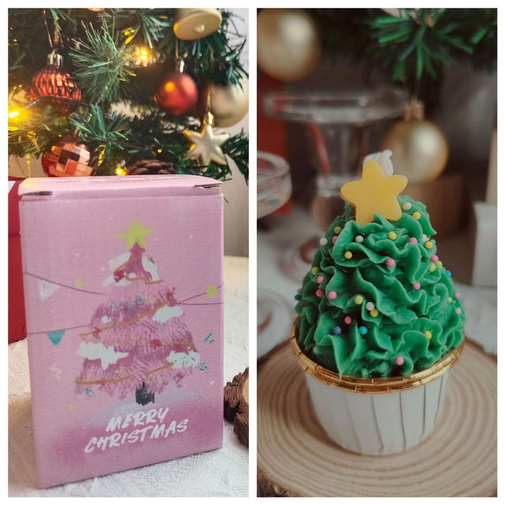 Olivenorma Christmas Cake Cookie Model Candle