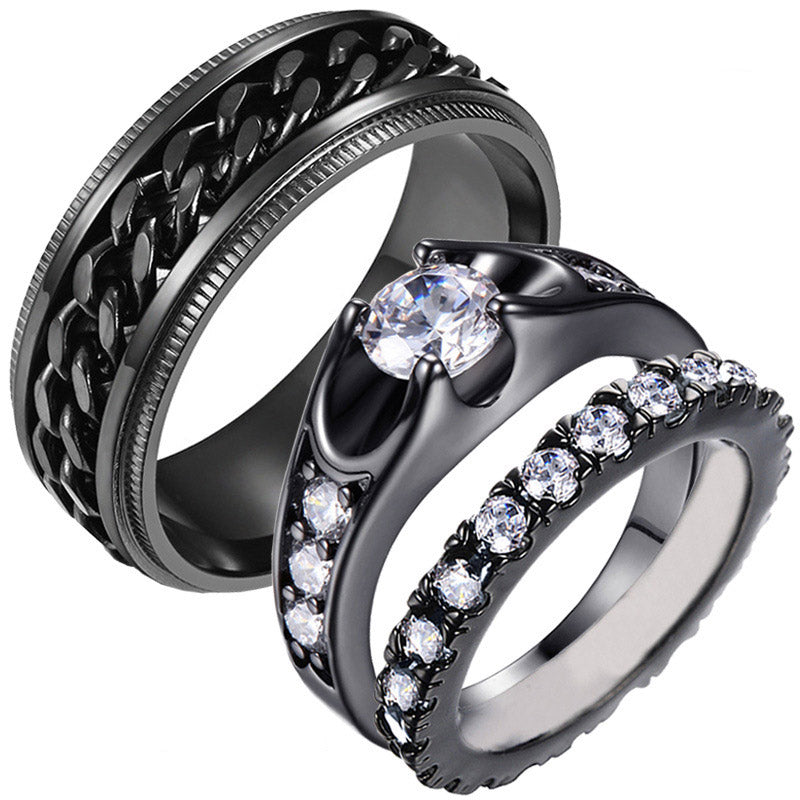 (Clearance 30% OFF / CODE: OFF30) Olivenorma For Noble Love Couple Rings