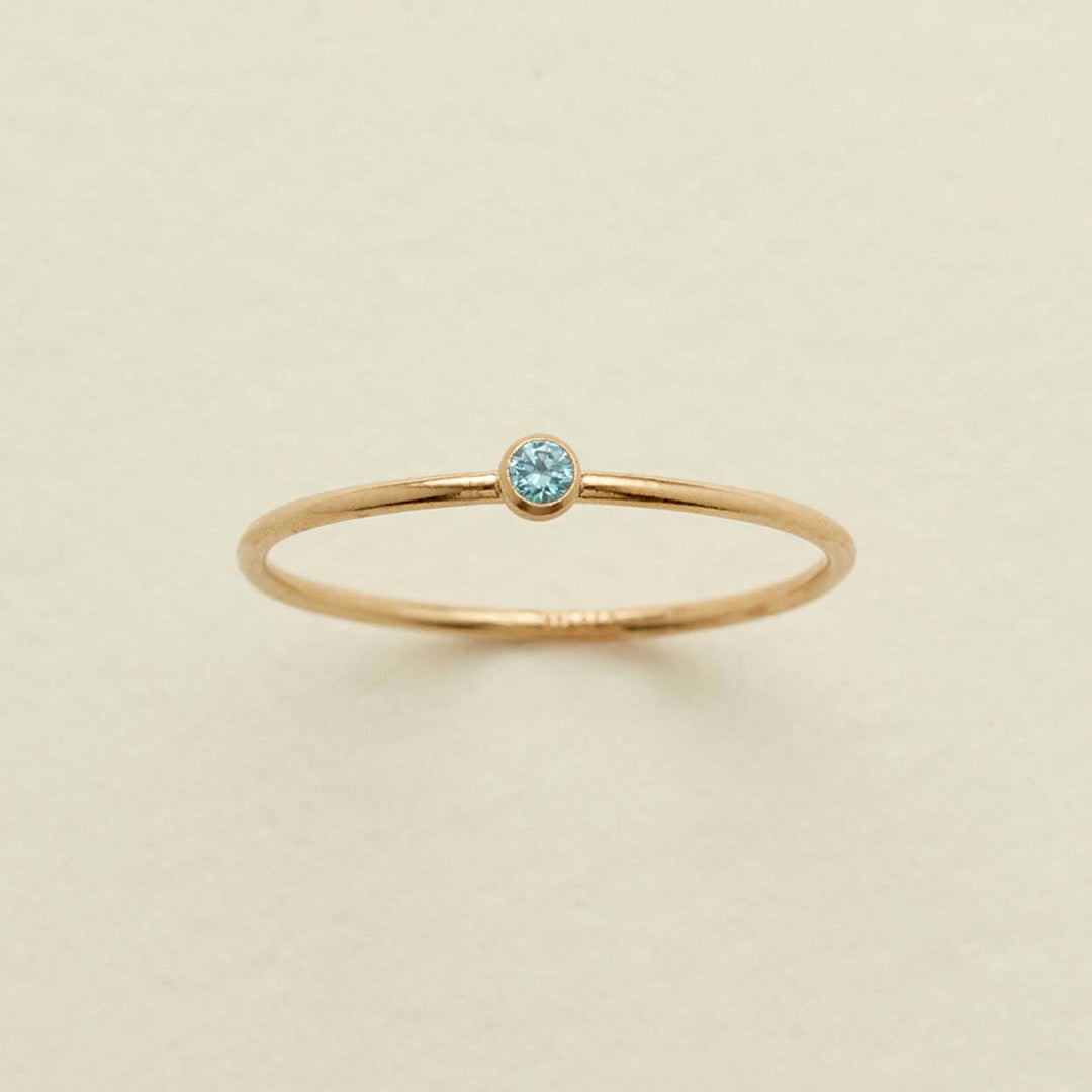 Olivenorma Birthstone 12 Month Birth Slim Ring