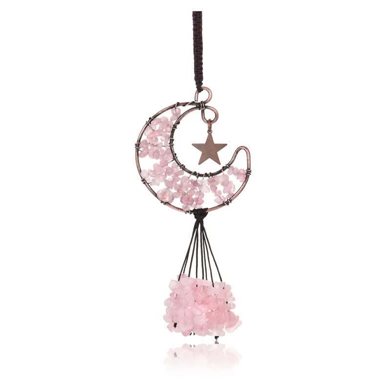 Olivenorma Moon And Star Chakra Crystal Wind Chime